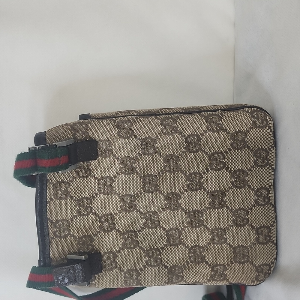 ✨️GUCCI GG Canvas Web Mini Pouch Shoulder Bag - Picture 8 of 16